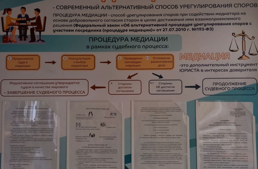 Дежурство медиаторов в Якутском городском суде